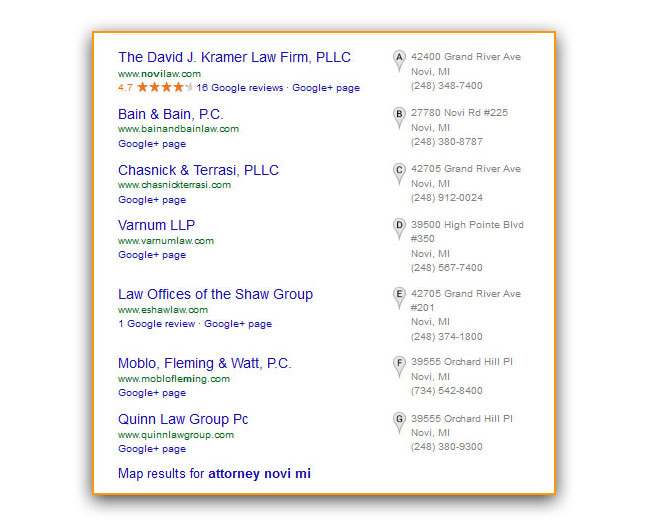 Google Local Pack