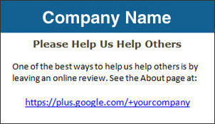Business card example