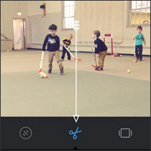 Cutting video on Instagram