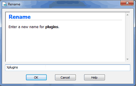 How to rename a folder via FTP