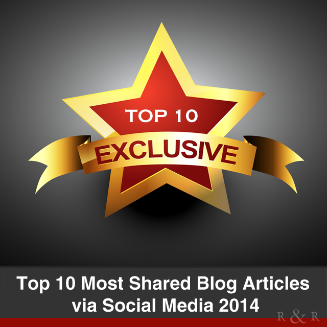Top 10 Most Shared Blog Articles via Social Media 2014