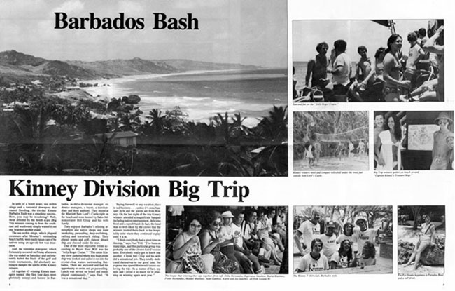 Kinney Barbados Bash in 1981